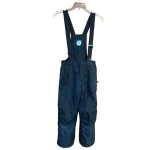 Slalom Kids Suspenders snow pants Sz 14/16 black